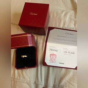Cartier Love Ring 18K Gold. Size 55
